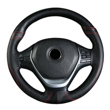 Load image into Gallery viewer, 38cm Soft Leather DIY Car Steering Wheel Cover Steering Braid Wheel Cover Cubre Anti-Slip Auto Car Wheel Cover Interior Accessories
