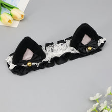 Load image into Gallery viewer, 2Pcs Cute Motorcycle Helmet Decorations Lace ribbon Soft Plush Ears For Motocross Full Face Off Road Helmet Sticker
