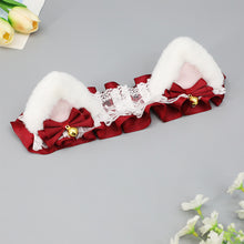 Load image into Gallery viewer, 2Pcs Cute Motorcycle Helmet Decorations Lace ribbon Soft Plush Ears For Motocross Full Face Off Road Helmet Sticker
