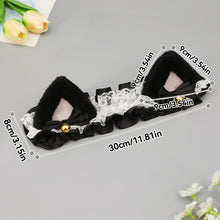 Load image into Gallery viewer, 2Pcs Cute Motorcycle Helmet Decorations Lace ribbon Soft Plush Ears For Motocross Full Face Off Road Helmet Sticker
