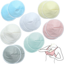 Load image into Gallery viewer, Three-Layer Fiber Reusable Bamboo Breast Pads Waterproof Breathable Anti-Overflow Washable Maternity Care Pad Breastfeeding Accessories
