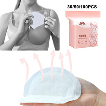 Load image into Gallery viewer, 30/50/100pcs Disposable Breast Nursing Pads Anti-overflow Breast Milk Pad Breastfeeding Breathable Anti-Leak Absorbency Cotton Breast Pad
