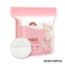 Load image into Gallery viewer, 30/50/100pcs Disposable Breast Nursing Pads Anti-overflow Breast Milk Pad Breastfeeding Breathable Anti-Leak Absorbency Cotton Breast Pad
