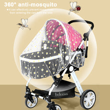 Load image into Gallery viewer, Elastic Type Baby Crib Netting Mosquito Net Pushchair Anti-bug Netting Infant Protection Mesh Stroller Trolley Accessories
