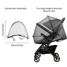 Load image into Gallery viewer, Zipper Type Baby Crib Netting Mosquito Net Pushchair Anti-bug Netting Infant Protection Mesh Stroller Trolley Accessories

