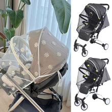 Load image into Gallery viewer, Zipper Type Baby Crib Netting Mosquito Net Pushchair Anti-bug Netting Infant Protection Mesh Stroller Trolley Accessories
