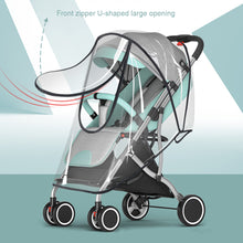 Load image into Gallery viewer, EVA Baby Stroller Rain Cover Waterproof Pram Wind Dust Shield Transparent Zipper Open For Pushchairs Raincoat Baby Stroller Accessories
