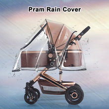 Load image into Gallery viewer, EVA Baby Stroller Rain Cover Waterproof Pram Wind Dust Shield Transparent Zipper Open For Pushchairs Raincoat Baby Stroller Accessories
