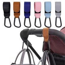 Load image into Gallery viewer, PU Leather Baby Stroller Hook for Pram Rotate 360 Degree Rotatable Cart Organizer Pram Hook Stroller Accessories
