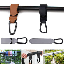 Load image into Gallery viewer, PU Leather Baby Stroller Hook for Pram Rotate 360 Degree Rotatable Cart Organizer Pram Hook Stroller Accessories
