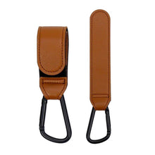 Load image into Gallery viewer, PU Leather Baby Stroller Hook for Pram Rotate 360 Degree Rotatable Cart Organizer Pram Hook Stroller Accessories
