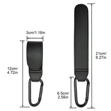 Load image into Gallery viewer, PU Leather Baby Stroller Hook for Pram Rotate 360 Degree Rotatable Cart Organizer Pram Hook Stroller Accessories
