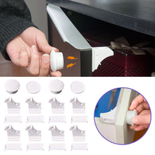 Load image into Gallery viewer, Magnetic Children Safety Lock Built-in Invisible Punch Free Drawer Cabinet Door Lock Kids Security Drawer Anti-opening Latch Baby Protection
