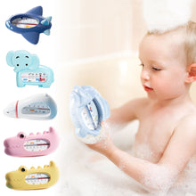 Load image into Gallery viewer, Aircraft/Crocodile/Polar Bear Baby Bath Shower Water Thermometer Safe Temperature Sensor for Babies Floating Waterproof Shower Thermometer
