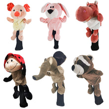 Load image into Gallery viewer, Cute Animal Golf Driver Head Cover Golf No.1 Protector Soft Durable Golf Head Club Putter Covers
