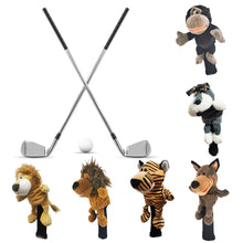 Load image into Gallery viewer, Cute Animal Golf Driver Head Cover Golf No.1 Protector Soft Durable Golf Head Club Putter Covers
