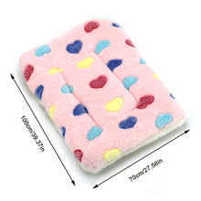 Load image into Gallery viewer, Pet Warm Fleece Mat Small Large Paw Print Cat Dog Puppy Soft Blanket Bed Pillow Cushion
