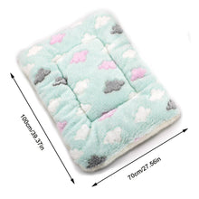 Load image into Gallery viewer, Pet Warm Fleece Mat Small Large Paw Print Cat Dog Puppy Soft Blanket Bed Pillow Cushion
