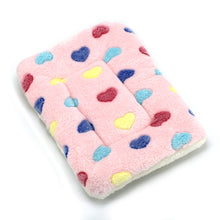 Load image into Gallery viewer, Pet Warm Fleece Mat Small Large Paw Print Cat Dog Puppy Soft Blanket Bed Pillow Cushion

