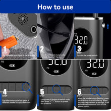 Load image into Gallery viewer, Car Wireless Electrical Air Pump Tire Inflatable Pump Inflator Air Compressor Pump for Motorcycle Bicycle Ball
