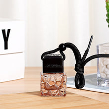 Load image into Gallery viewer, 8ml/10ml Car Air Freshener Oil Empty Bottle Car Air Freshener Decoration Perfume Hanging Glass Essential Oil Bottle with Black Caps Accessories
