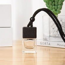 Load image into Gallery viewer, 8ml/10ml Car Air Freshener Oil Empty Bottle Car Air Freshener Decoration Perfume Hanging Glass Essential Oil Bottle with Black Caps Accessories
