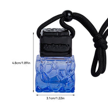 Load image into Gallery viewer, 8ml/10ml Car Air Freshener Oil Empty Bottle Car Air Freshener Decoration Perfume Hanging Glass Essential Oil Bottle with Black Caps Accessories
