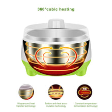 Load image into Gallery viewer, 1.2L Mini Automatic Yogurt Maker Machine with Constant Temperature Household DIY Yogurt Tools Kitchen Appliances Stainless Steel Tank

