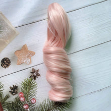Load image into Gallery viewer, Ponytail Cotton Doll Chemical Fiber Wig Chemical Fiber Clamping BJD SD Doll Hair 20cm Purple Doll Long Curly Hair Ponytail
