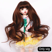 Load image into Gallery viewer, 1/6 BJD Dolls Short Long Hair High Temperature Fiber Soft Silk Doll Wig Colorful Wig Multi-color Doll's Accessories
