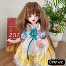 Load image into Gallery viewer, 1/6 BJD Dolls Short Long Hair High Temperature Fiber Soft Silk Doll Wig Colorful Wig Multi-color Doll's Accessories
