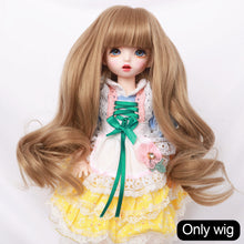 Load image into Gallery viewer, 1/6 BJD Dolls Short Long Hair High Temperature Fiber Soft Silk Doll Wig Colorful Wig Multi-color Doll's Accessories

