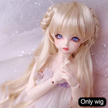 Load image into Gallery viewer, 1/6 BJD Dolls Short Long Hair High Temperature Fiber Soft Silk Doll Wig Colorful Wig Multi-color Doll's Accessories
