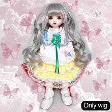 Load image into Gallery viewer, 1/6 BJD Dolls Short Long Hair High Temperature Fiber Soft Silk Doll Wig Colorful Wig Multi-color Doll's Accessories
