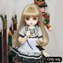 Load image into Gallery viewer, 1/6 BJD Dolls Short Long Hair High Temperature Fiber Soft Silk Doll Wig Colorful Wig Multi-color Doll's Accessories
