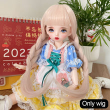 Load image into Gallery viewer, 1/6 BJD Dolls Short Long Hair High Temperature Fiber Soft Silk Doll Wig Colorful Wig Multi-color Doll's Accessories
