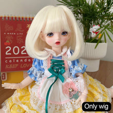 Load image into Gallery viewer, 1/6 BJD Dolls Short Long Hair High Temperature Fiber Soft Silk Doll Wig Colorful Wig Multi-color Doll's Accessories
