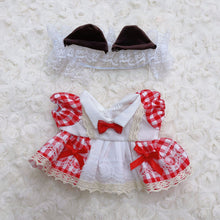 Load image into Gallery viewer, 20CM Cotton Doll Rompers Cartoon Plush Doll Replacement Outfit Playing House Accessories Mini Clothes
