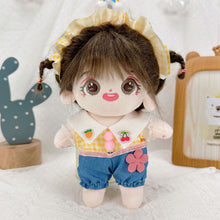 Load image into Gallery viewer, 20CM Cotton Doll Rompers Cartoon Plush Doll Replacement Outfit Playing House Accessories Mini Clothes
