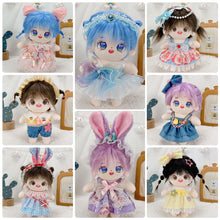 Load image into Gallery viewer, 20CM Cotton Doll Rompers Cartoon Plush Doll Replacement Outfit Playing House Accessories Mini Clothes
