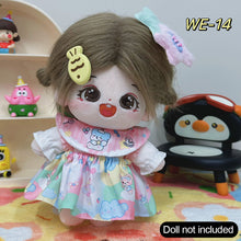 Load image into Gallery viewer, 20CM Cotton Doll Rompers Cartoon Plush Doll Replacement Outfit Playing House Accessories Mini Clothes
