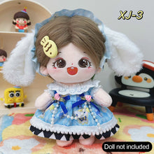 Load image into Gallery viewer, 20CM Cotton Doll Rompers Cartoon Plush Doll Replacement Outfit Playing House Accessories Mini Clothes
