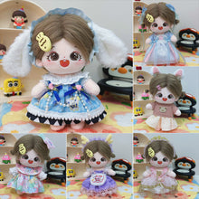 Load image into Gallery viewer, 20CM Cotton Doll Rompers Cartoon Plush Doll Replacement Outfit Playing House Accessories Mini Clothes
