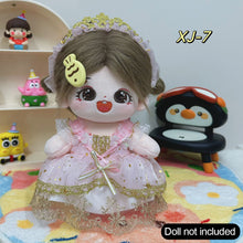 Load image into Gallery viewer, 20CM Cotton Doll Rompers Cartoon Plush Doll Replacement Outfit Playing House Accessories Mini Clothes
