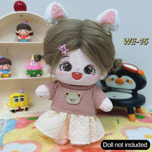 Load image into Gallery viewer, 20CM Cotton Doll Rompers Cartoon Plush Doll Replacement Outfit Playing House Accessories Mini Clothes
