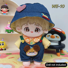 Load image into Gallery viewer, 20CM Cotton Doll Rompers Cartoon Plush Doll Replacement Outfit Playing House Accessories Mini Clothes
