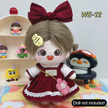 Load image into Gallery viewer, 20CM Cotton Doll Rompers Cartoon Plush Doll Replacement Outfit Playing House Accessories Mini Clothes
