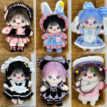 Load image into Gallery viewer, 20CM Cotton Doll Rompers Cartoon Plush Doll Replacement Outfit Playing House Accessories Mini Clothes
