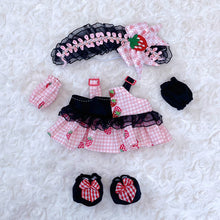 Load image into Gallery viewer, 20CM Cotton Doll Rompers Cartoon Plush Doll Replacement Outfit Playing House Accessories Mini Clothes
