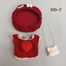 Load image into Gallery viewer, 20CM Cotton Doll Rompers Cartoon Plush Doll Replacement Outfit Dress Playing House Accessories Mini Clothes
